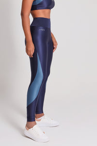 Legging Bicolor Alta Compressão com Bolso no Cós – Tecnologia Lycra®
