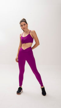 Legging Cós Alto Cruzado Alta Compressão com Bolsos Laterais – Tecnologia Emana®