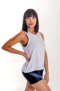 Regata algodão com decote gota