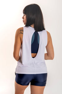 Regata algodão com decote gota