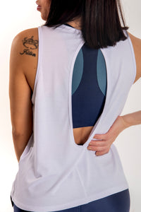 Regata algodão com decote gota