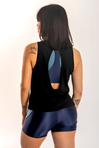 Regata algodão com decote gota