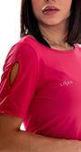 Blusa com manga antiodor proteção UV 50+ e detalhes em gota