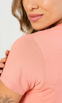 Blusa feminina manga curta antiodor Proteção UV 50+