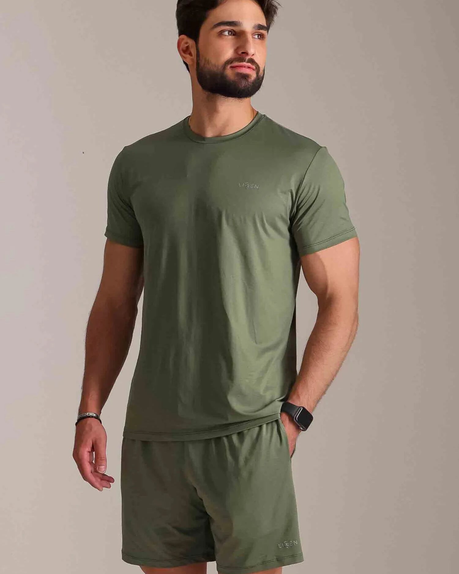 Camiseta masculina manga curta Proteção UV