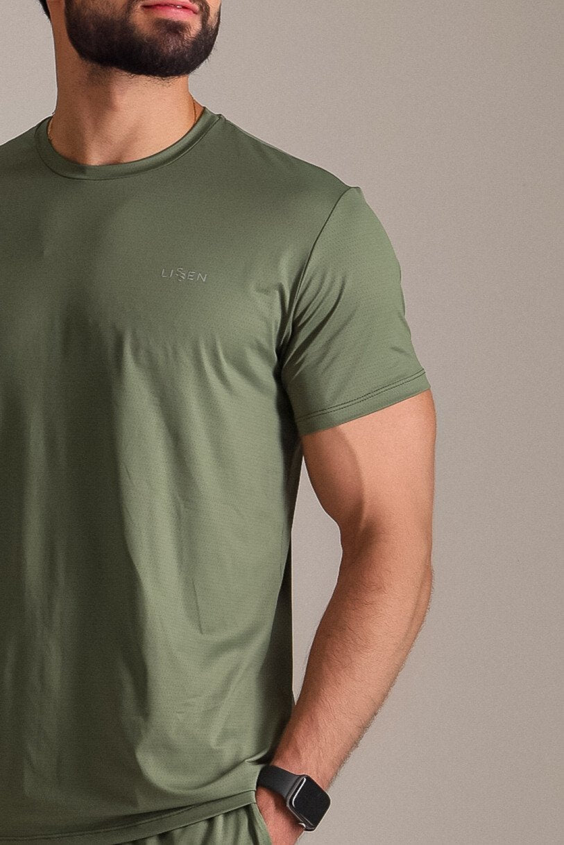 Camiseta masculina manga curta Proteção UV