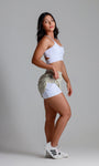 Short soltinho de tactel com bermuda interna e bolso
