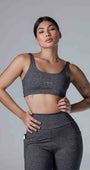 Top fitness mescla feminino