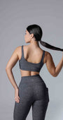 Top fitness mescla feminino