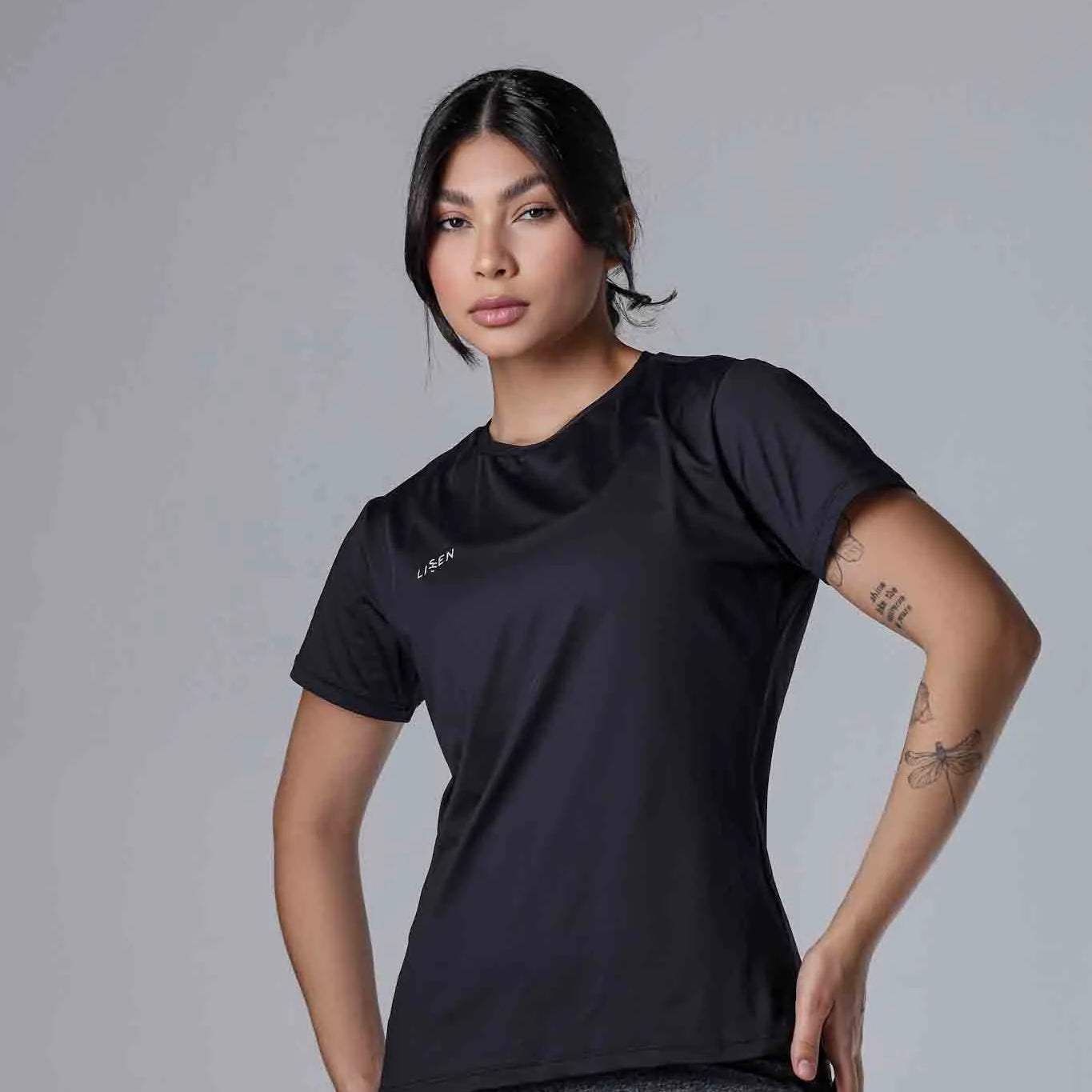 Blusa feminina manga curta antiodor Proteção UV 50+