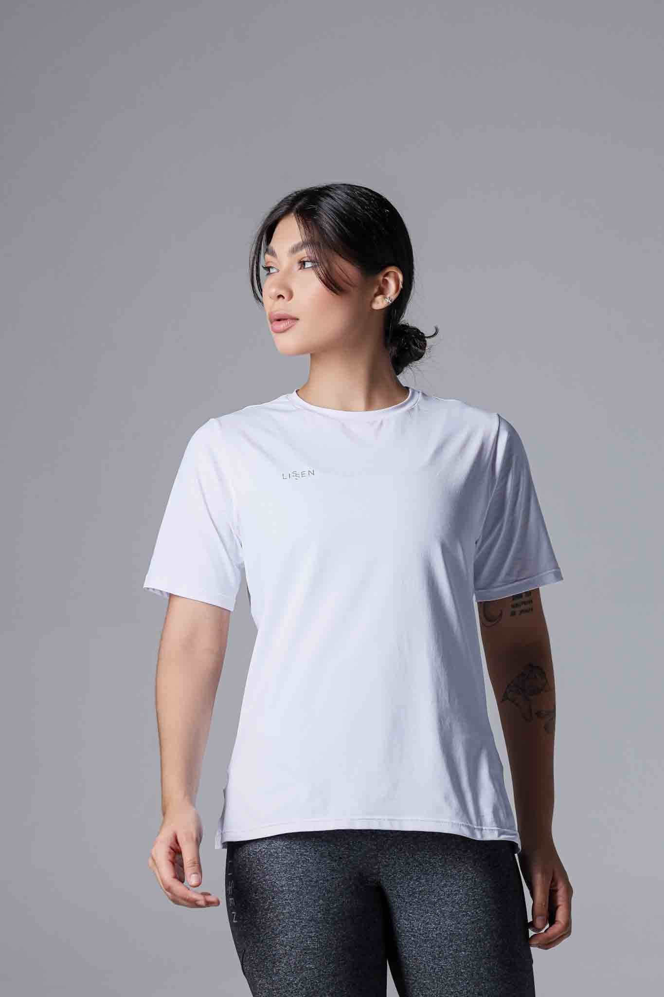 Blusa feminina manga curta antiodor Proteção UV 50+