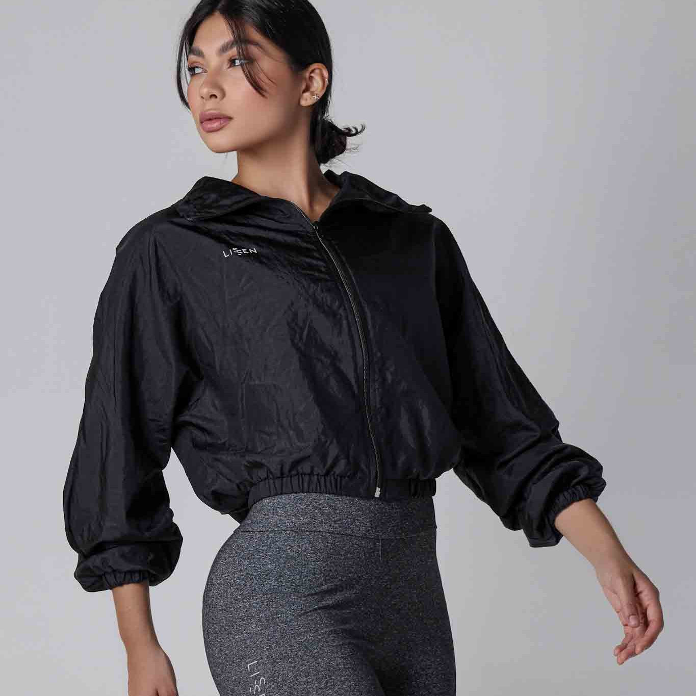 Jaqueta bomber tactel com zíper