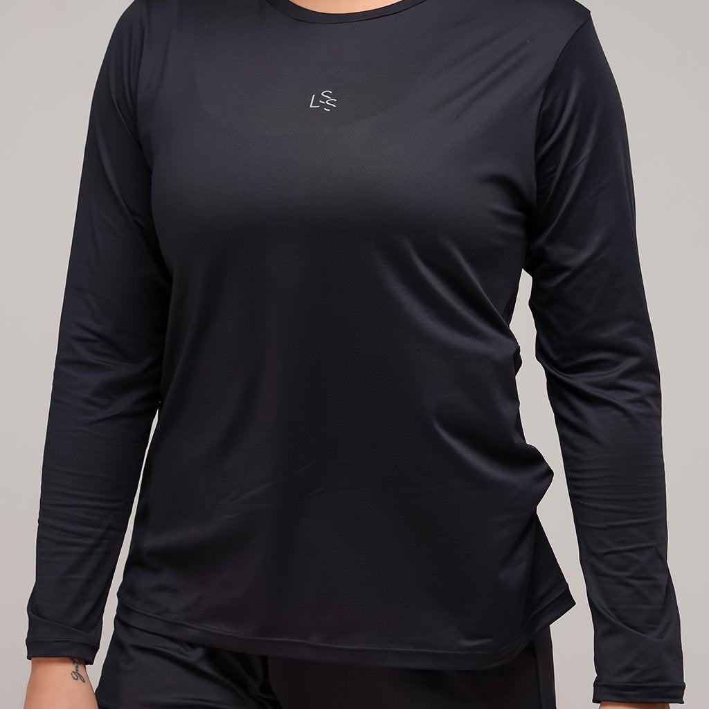 Blusa manga longa feminina com proteção UV | Linha Fusion