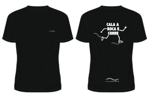Blusa manga curta "Cala a boca e Corre" Assessoria Villarinho